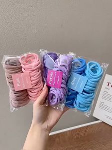 Ikat Rambut Polos Wanita Isi 50 Pcs Karet Model Donat Ring Korean Style Aksesoris Fashion HG KCR01