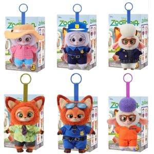 Disney | Original Zootopia Series Blind Box Nick Judy Vinyl Doll Trendy Surprise Toy Cute Backpack Pendant Surprise Valentines Day Gift