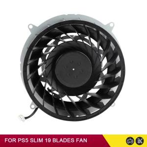 New Replacement Cooling Fan For PS5 Slim Internal Cooler Fan For PS5 Slim Host Heatsinks 19 Blades 12V DC 1.69A Game Accessories