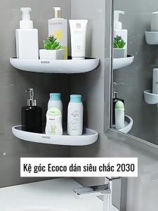 Kệ góc Ecoco dán siêu chắc không cần khoan tường mẫu mới 2030