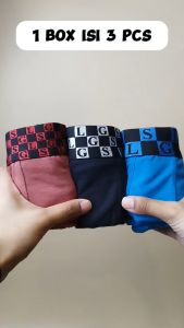 Celana Boxer BIG SIZE LGS PREMIUM LGS 677 ISI 3Pcs