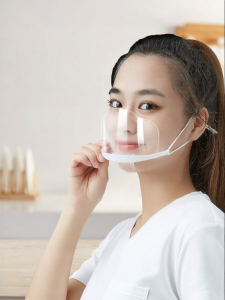 Food-Grade Transparent Mask for Catering