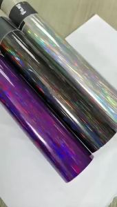 Neo Holographic Rainbow Brush Black/Silver/Purple Film Vinyl Wrap Motorbike Car Exterior Interior Decals Sticker 75x152cm