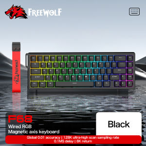 ATTACK SHARK | Magnetic Switch Keyboard ATTACK SHARK X68HE Wired and FREEWOLF F68 Wired F68Pro Wireless for Pro Gaming 8K Hz 0.01mm Rapid Trigg