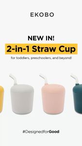 Ekobo Sippy Cup with Straw - Gelas Minum Anak