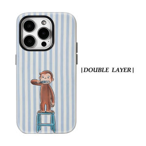 Monkey Brushing Teeth For Magnetic Phone Case for IPhone 17 16 15 14 13 Pro Max Plus Single Double-layer tough Case