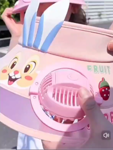 "พร้อมพัดลม ลมแรง"หมวกกันแดดเด็ก หมวกพัดลม เงียบ หมวกเด็ก พร้อมพัดลมไฟฟ้า ลมแรง ชาร์จ USB หมวกเปล่า หมวกเด็กฤดูร้อน พร้อมพัดลม หมวกกันแดดเด็กการ์ตูนน่ารัก