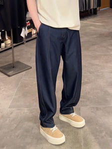 Quần Jeans Nam Mùa Xuân Thu Mỏng Thường Ngày Quần Dài Ống Thẳng Quần Dài Mùa Hè Quần Dài Thường Ngày Cắt Thẳng Quần Dài Cổ Điển