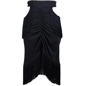 คลิกที่นี่เพื่อเลือกกระโปรงละตินแต่งพู่สำหรับผู้หญิง เสื้อผ้าฝึกซ้อมเต้นเซ็กซี่ชารัมบา