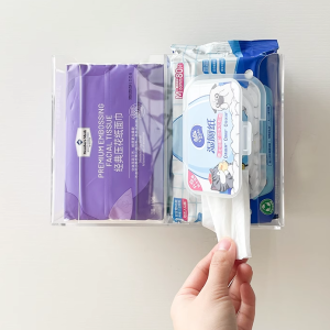 กล่องเก็บกระดาษชำระสองชั้น ARCO สำหรับห้องน้ำ ติดผนัง ไม่ต้องเจาะ กระดาษชำระแบบล้างน้ำได้ ชั้นกระดาษชำระแบบดึงออก