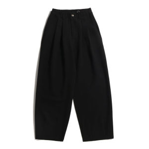 Spring and Autumn Japanese-Style Retro Straight-leg Brown Suit Pants for Boys and Girls Drape Wide Leg Loose Casual All-Matching Long Pants