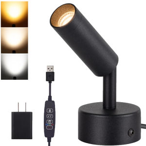 Indoor Spotlight LED Up Light 3000K-6000K Dimmable Floor Spot Light Accent Light 5W Indoor Uplighting Spotlight Lamp with Switch