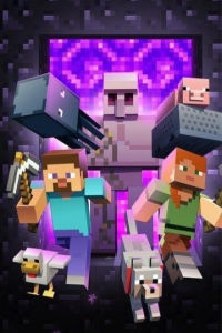Bandai | Diamond Painting Minecraft Theme Mosaic Handicraft Creative DIY Artwork Ideal for Holiday and Gift Home Decor Art Piece