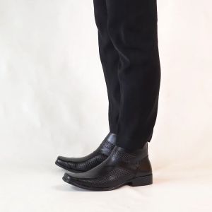 Sepatu Boot Pantofel Pria Kulit Formal Kerja Kantor Boots PDH Premium MD0317