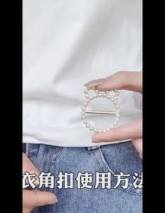 JeDa แหวนจั๊มชายเสื้อ  ห่วงเข็มกลัด แบบไร้เข็ม พร้อมส่งในไทย brooch