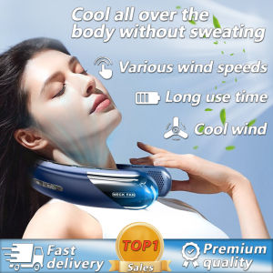 🌟Essential for leisure🌟Neck Fan Cooler 2025 New Usb Rechargeable Portable Neck Fan Portable Hanging Neck Fan Kipas Leher kipas gantung leher kipas leher gantung 脖扇 掛脖 風扇