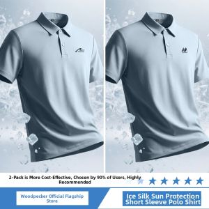 TUCANO | Gray Breathable Loose Ice Silk Polo T-shirt