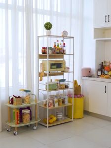 BMZAR ชั้นวางหนังสือชั้นชั้นห้องนั่งเล่นขนาดเล็กบ้านที่เรียบง่ายชั้นวางจอแสดงผล ไม้เนื้ออ่อน/สีขาว/สีชมพู เด็กตู้หนังสือห้องนอ shelf