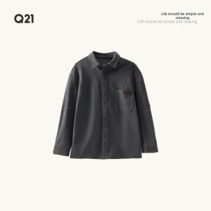 Q21 | Long Sleeve Casual Dye Fast Childrens Denim Shirt Jacket