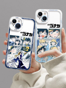 Apple 13 Detective Conan Full Cover Anti-Fall Mini Phone Case Creative Cute Cartoon Silicone Protective Shell for iPhone 13 pro Max pro New La