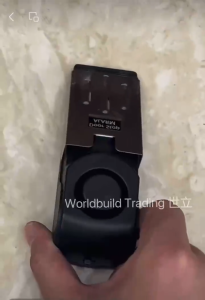 ZH429 Wireless Home & Travel Security Door Stop Alarm with 120DB Loud Sound Portable Safety Wedge Stopper for Hotel Door