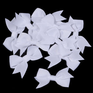 20pcs Colorful Satin Robbin Bows Sweet Webbing Bowknot For Jewelry Making DIY Gilrs Hair Clips Headwear Clothes Sew On Decoratio