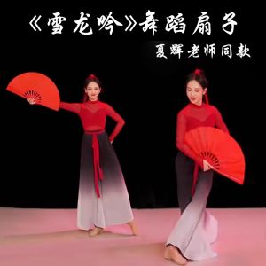 Quạt Tai Chi Kung Fu Đen Trắng Quạt Múa Đỏ Thường Ngày Quạt Trò Chơi Thể Thao Quạt Học Đường Phong Cách Cổ Điển