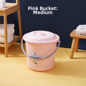 JIADONGLI | Portable Thick Plastic Water Bucket with Lid