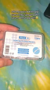 Tusuk Gigi Dental Floss isi 50 pcs/box Benang Tusuk Gigi HARGA GROSIR