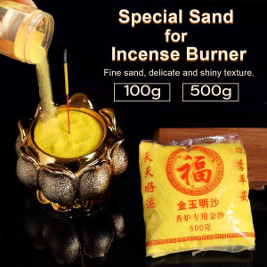 Suomi Incense Burner Special Sand 100g/500g for Buddha Gold Sand Incense Ash Powde