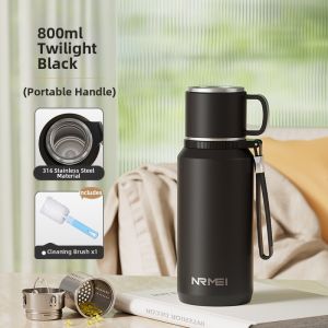 Large Capacity Ceramic Thermal Cup for Men Tea Water Separation Design