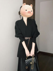 CAOZIMUYI | Hepburn Style High-End Loose Knit Cardigan