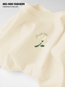 Summer Womens Loose Cotton T-shirt Short Sleeve Super Cute Printed Street Style Top Comfortable Breathable Casual Fashion