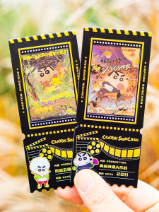 Crayon Shinchan Movie Poster Graffiti Bookmark Hanging Card 30 Styles Anime Cartoon Reversible Design Mystery Box Stationery