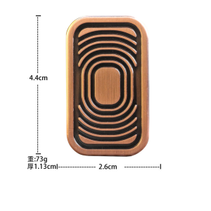 Toys Stress Relief Mechanical Metal EDC Push Card Snap Snap Three-layer Holy Grail Magnetic Fingertip Unlimited Snap Snap Coin