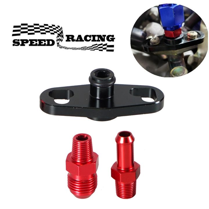 Car Fuel Rail Pressure Regulator Adapter Kit Set Fuel Rail Adapter