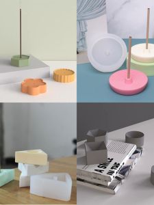 Pinqi Promotional Chinese Style Cement Tray Concrete Incense Holder Limited Quantity Once Sold out Removed from Shelves