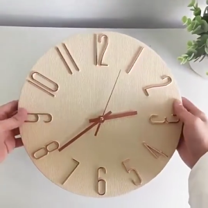 【SKIT SG】12 Inch Trending The Nordic Style wall clock with Silent Second Design / 30cm Minimalistic Wall Mounted Clock / Silent Quartz Movement / Living Bedroom Minimalist / Office Wallclock Wall Clock Modern 3D Quartz Silent Hanging Large Clock