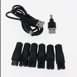 JCSYFAC 8 PCS Power Cord 5V Replacement Charger USB Adapter Cable DC Converter Universal For All Kinds Of Electric Shaver Hair Clippers