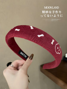 Korean Style Velvet Sponge Hairband BB Clip Sweet Retro Solid Color Forehead Clip Hair Accessories Female Hair Accessories