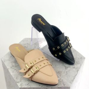 Heaves - sepatu Mules hak wanita Doran