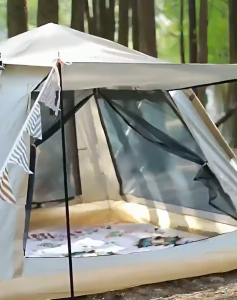 Tenda Camping Otomatis Persegi untuk 4-6 Orang Tenda Outdoor Dua Lapisan Asli Tahan Air