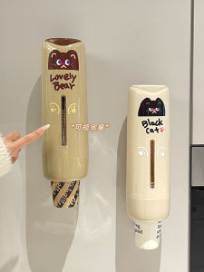 Wall-Mounted Disposable Cup Holder High-Value Kitchen Living Room Paper Cup Rack Easy-To-Use Convenient Plastic Cup Stand