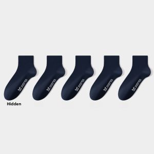 Miiow | Mens Cotton Socks Thin Summer Short Sports Anti-Odor Absorbent Mid-Calf Pure Cotton Breathable Comfortable Mens Socks