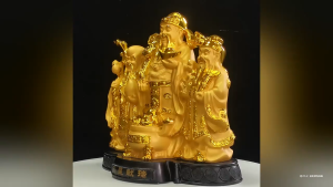 เทพเจ้าจีน ฮกลกซิ่ว รุ่นใหญ่ เทพแห่งโชคลาภ ความมั่งคั่ง และอายุยืน สัญลักษณ์แทนความเป็นสิริมงคล