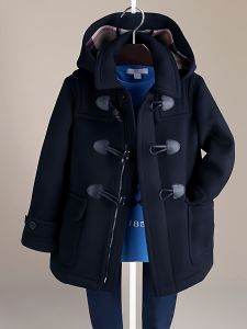 Boy 70% Woolen Coat Girl Kids Cotton Padded Thickened Childrens Mid Length Long Length Horn Button Cashmere Outwear