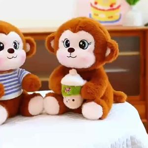 QIAOSHANG | Cute Fun Monkey Shaped Cartoon Plush Doll