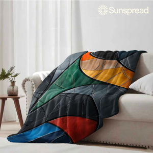 Beast Kingdom | colorful leather mosaic Soft Warm Flannel Blanket Lightweight Cozy Christmas Halloween Home Decor Room