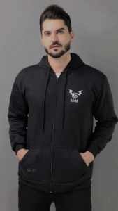 UN.CLOTHING - VIRAL HOODIE ZIPPER TEBAL SABLON KEREN BISA COD SIZE M-XXL WARNA PUTIH JAKET SWEATHER