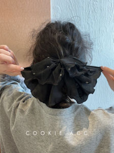 Black Butterfly Knot Hair Accessories Volume Enhancing Face Slimming Low Bun Hair Clip High End Feeling Cookie Brand